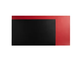 Onderlegger PU 35x60cm zwart/rood - 9