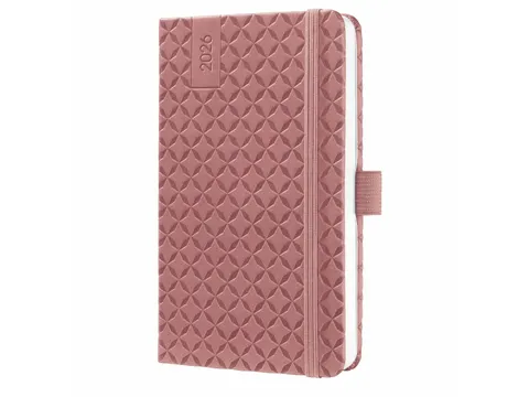 Weekagenda Flair A6 2026 (NL/FR/EN/DU) Dusty Red Hardcover