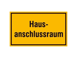 aanwijzingsbord,Ruimte met huisaansluiting,aluminium gemerkt,gemoffeld - 1