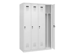 locker voor scheiding van kleding,HxBxD 1850x1200x500mm,4vak