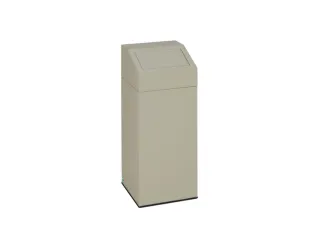 Afvalverzamelaar 76 Liter 890x380x380mm Sticker Restafval Ral 7032 - 1