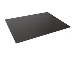 Schrijfonderlegger Zwart 650x500 mm med siergroef PP opaak