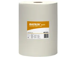 Katrin 481429 Basic L Poetsrol 2-laags Natuurwit Spiraalkern