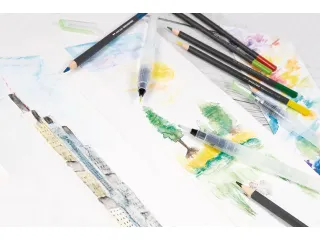 Waterpenseel set Eberhard Faber 3 maten s, m, l - 6