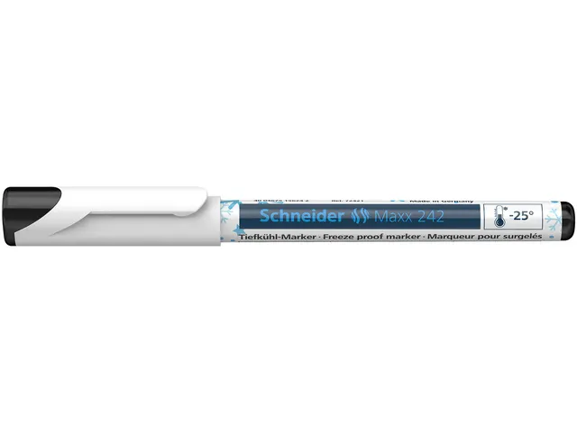 Diepvries marker Schneider Maxx 242 op blister zwart
