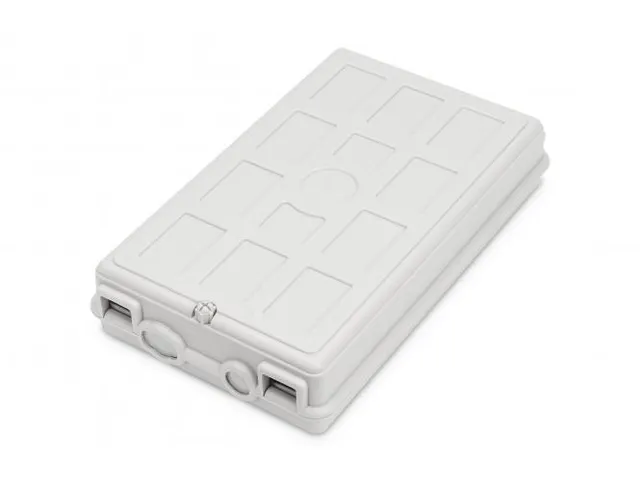 Glasvezel verdeelkast voor buitengebruik 8x SC SX/LC DX 53x148x243 mm