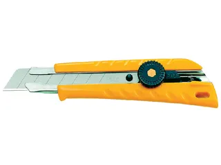 Snijmes Olfa L1 18mm met metalen houder geel blister à 1 stuk - 2