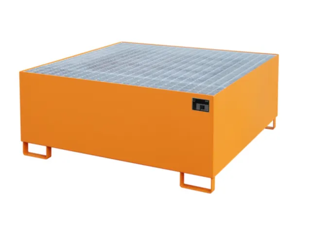 opvangbak,v. 1xIBC,opvangvol. 1000l,HxBxD 630x1460x1460mm,m. rooster