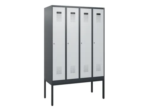 schoollocker,HxBxD 1950x1200x500mm,4vak,vak B 300mm,cil.-slot