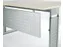 zichtscherm,v. bureau,HxB 320x1600mm,zilverkleurig