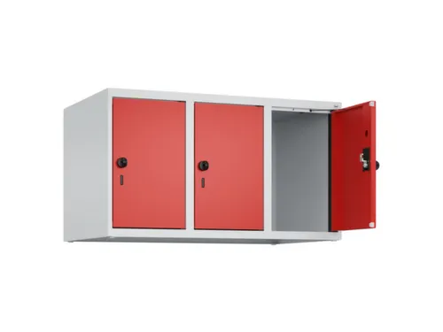 opzetkast,v. locker,3vak.,vak B 300mm,HxBxD 500x900x500mm,draaigrendel