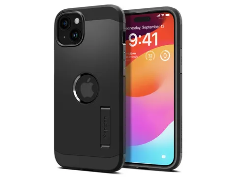 Spigen Tough Armor iPhone 15 hoesje Zwart