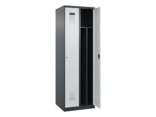 locker voor scheiding van kleding,HxBxD 1850x600x500mm,2vak