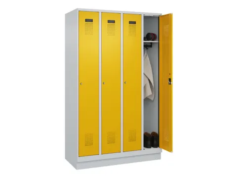 locker,HxBxD 1950x1200x500mm,4vak,vak B 300mm,cil.-slot,sokkel