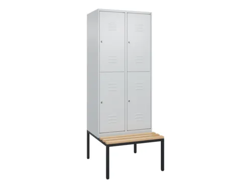 Dubbeldekse dekenkist,HxBxD 2120x800x815mm,2x2vak.,vak B 400mm