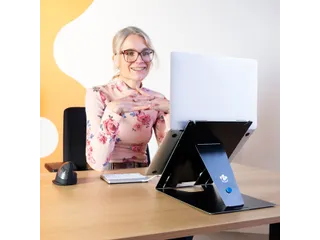 Tablet en laptopstandaard in 1 R-Go Riser Duo voor 10-22 inch Zwart - 14