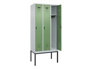 locker,HxBxD 2120x900x500mm,3vak,vak B 300mm,draaigrendel - 1