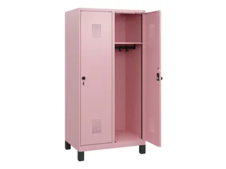 schoollocker,HxBxD 1630x800x500mm,2vak,vak B 400mm,draaigrendel,voeten - 1