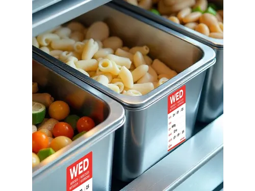 Etiket Avery HACCP woensdag rood 40x56mm 500 stuks