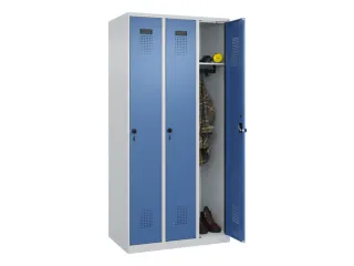 locker,HxBxD 1850x900x500mm,3vak,vak B 300mm,draaigrendel - 1