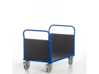 Platformwagen 1000kg Laadvlak 1200x800mm 2 Kopwanden Ral 5010 - 11