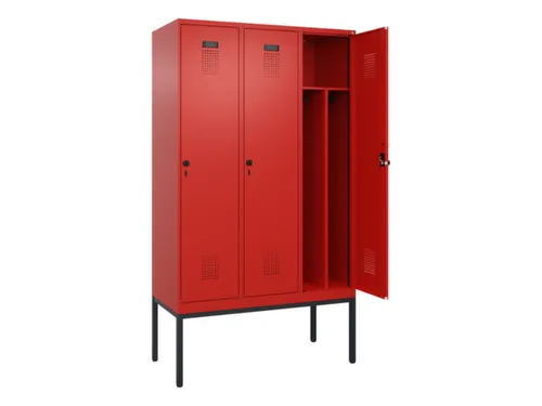 locker voor scheiding van kleding,HxBxD 2120x1200x500mm,3vak