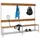 Omkleedbank LxB 2000x400mm Houten Latten m. Schoenenrek Haken Ral6011