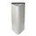afvalbak,60l,HxBxD 800x380x380mm,romp staal wit,gesloten