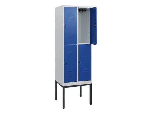 dubbeldekse locker,HxBxD 1950x600x500mm,2x2vak.,vak B 300mm