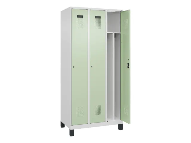 locker voor scheiding van kleding,HxBxD 1950x900x500mm,3vak