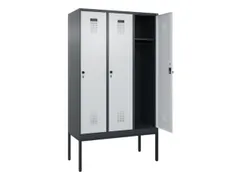 locker,HxBxD 2120x1200x500mm,3vak,vak B 400mm,draaigrendel