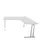 bureau in vrije vorm,HxBxD 740x1600x1600mm,vrije vorm,MP-lichtgrijs