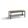 omkleedbank,HxLxD 438x1000x353mm,HPL eiken-sereno,frame staal RAL7021