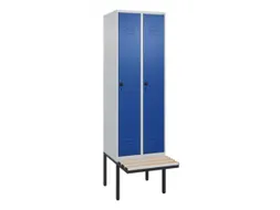locker voor scheiding van kleding,HxBxD 2120x600x815mm,2vak