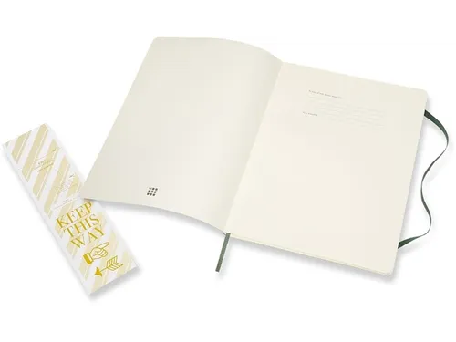Notitieboek Moleskine XL 190x250mm lijn soft cover myrtle green