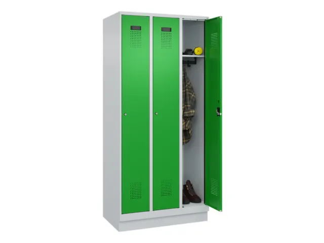 locker,HxBxD 1950x900x500mm,3vak,vak B 300mm,cil.-slot,sokkel