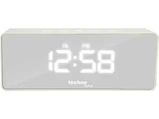 Wekker Technoline WT 475 140x53x35mm wit LED blauw/groen - 3