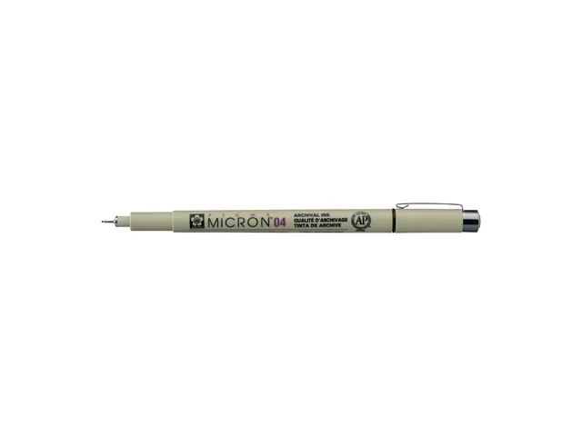 Fineliner Sakura Pigma Micron 04 0.4mm zwart