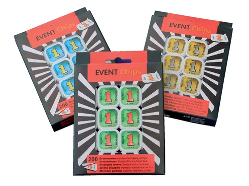 Consumptie breekmunten Combicraft 200 stuks rood