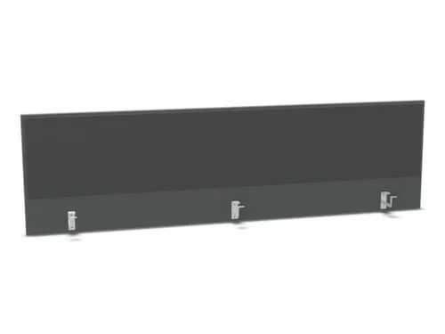 opzetpaneel bureau aanbouw achter MS-donkergrijs antraciet 2000mm