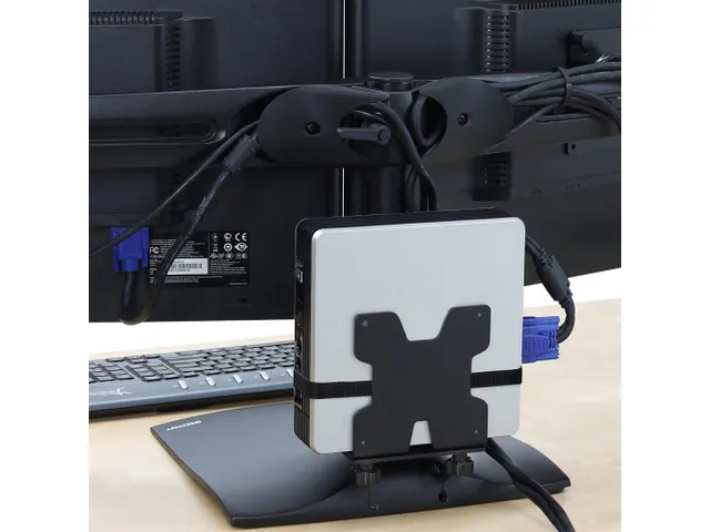 Thin Client Cpu Holder Black Textured