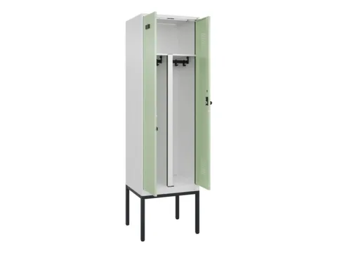 PBM-locker,HxBxD 2120x600x500mm,2vak,vak B 300mm,draaigrendel