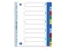Tabbladen Oxford A4+ 11-gaats 1-10 PP kleur
