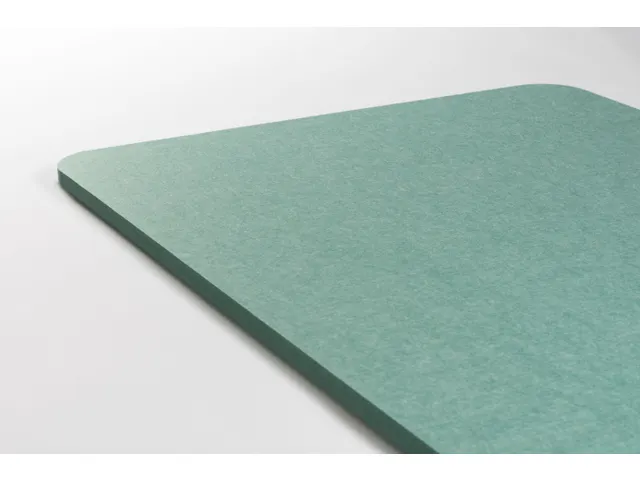 Akoestisch PET-vilt rechthoekig plafondpaneel 60x120cm Petrol Groen