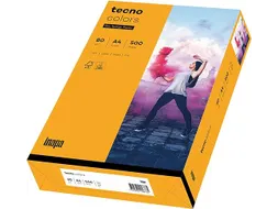 Inapa Tecno colors Gekleurd papier A4 midden Oranje 80 gram 500vel