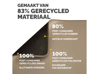 Muismat Fellowes Breyta XL zand 21x28cm - 12