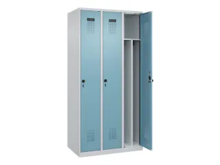locker voor scheiding van kleding,HxBxD 1850x900x500mm,3vak - 1