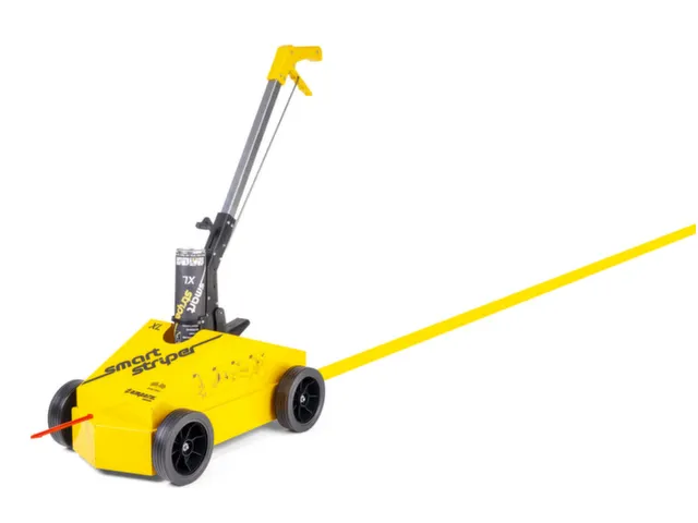 vloermarkeerapparaat,lijn B 30-100mm,m. markeerstok,staal,geel