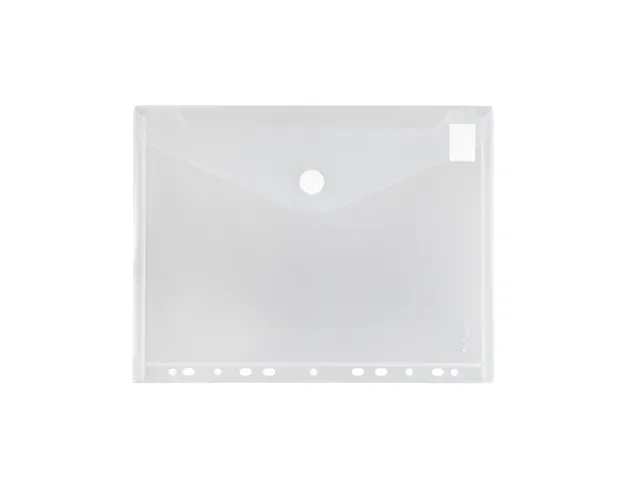 enveloptas transparant A4 met perforatierand en klittenbandsluiting 20