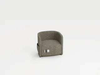 fauteuil,1-zits,stof beige,HxBxD 760x860x760mm,stekkerdoos,2xUSB - 2
